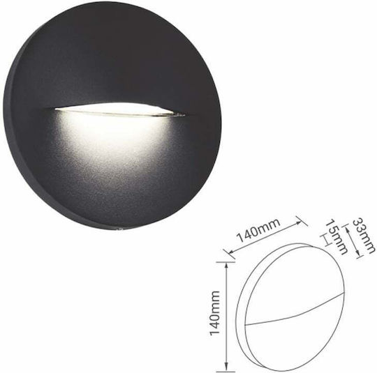 Fos me Monos LED Spot în Culoare Negru