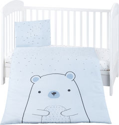 Kikka Boo Set Für Krippe Bear With Me Blau 5Stück Kikka Boo Set Für Krippe Bear With Me Blau 5Stück