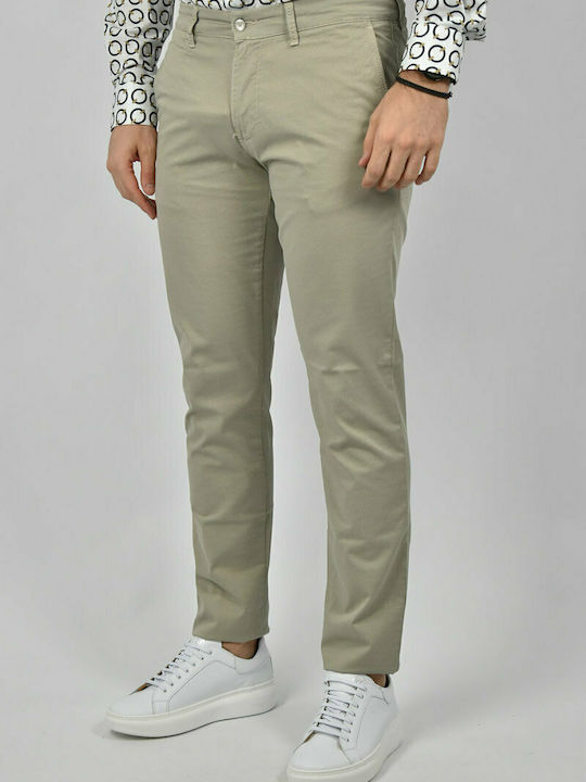 Lcdn Men's Trousers Chino in Slim Fit Beige