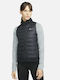 Nike Scurt Jachetă de femei Fără mâneci Puffer pentru iarnă Negru