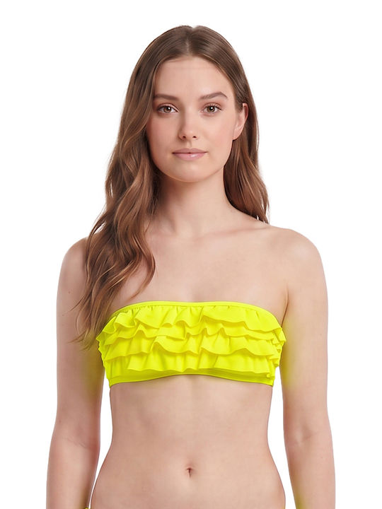 Emerson Strapless Bikini Top Κίτρινο