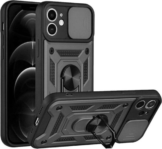 Bodycell Armor Slide Back Cover Plastic Black (iPhone 11)