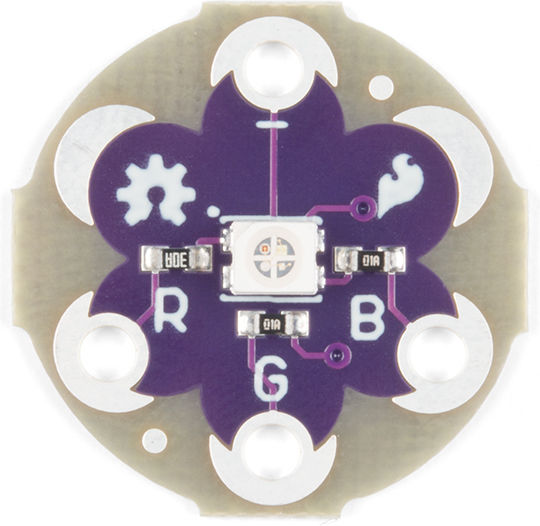 SparkFun LilyPad Tri-Color LED RGB LED Chip RGB 1τμχ #47014