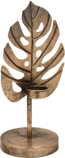 JK Home Decoration Dekoratives Blatt aus Metallisch 16x12.5x32cm 1Stück