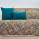 Cotone Vitral Ριχτάρι Τριθέσιου Καναπέ Στόφα 185x280εκ. Πολύχρωμο