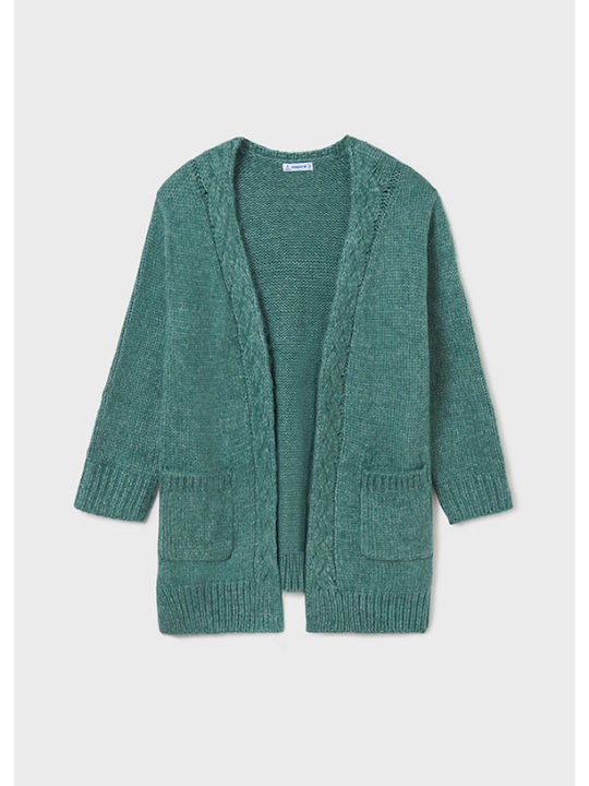 Kinderstrickjacke Gestrickt Grün