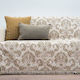 Cotone Victoria Ριχτάρι Πολυθρόνας Chenille 170x170εκ. Ανοιχτό Χρυσαφί