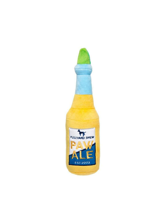 Fuzzyard Paw Ale Beer Λούτρινο Παιχνίδι Σκύλου με Ήχο 26εκ. Κίτρινο 1τμχ