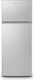 Inventor Double Door Refrigerator 204lt H143xW55xD55cm Inox