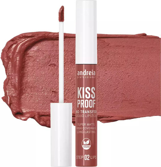 Andreia Professional Kiss Proof Lang anhaltend Flüssig Lippenstift Matt Nude Blush 05 8ml