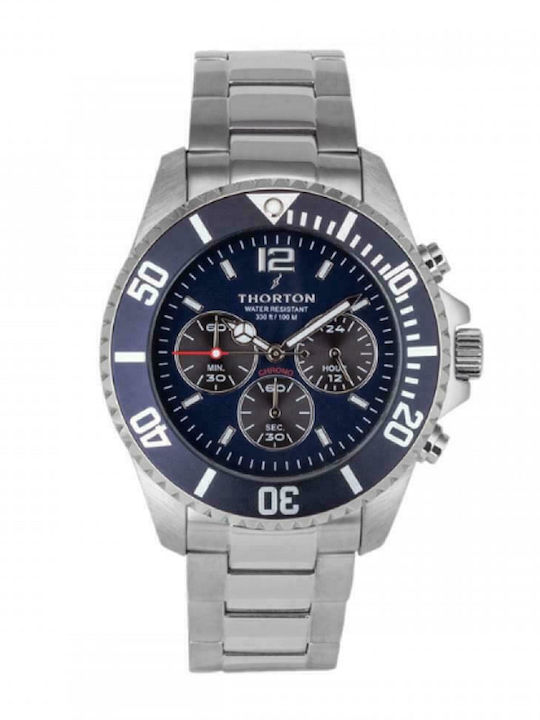 Thorton Ανδρικό Ρολόι 44mm Χρονογράφος Μπαταρία...