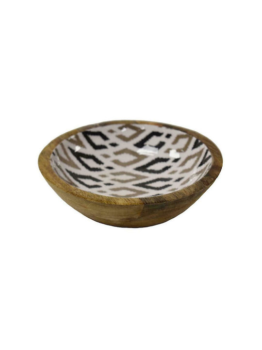 Atmosphera Wooden Decorative Bowl 20x20x6.5cm