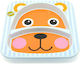 Oops Baby Food Plate Bear Orange