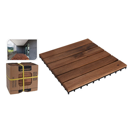 JK Home Decoration Wood Garden Decking Board 30x30cm 9pcs