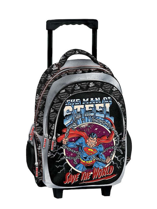 Graffiti School Bag Trolley Elementary, Elementary Multicolour with Water Bottle Holder