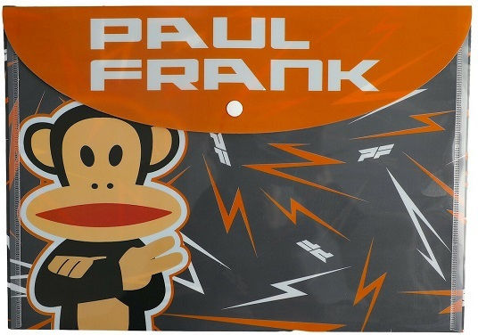 Back Me Up Φάκελος με Κουμπί για Χαρτί A4 Πολύχρωμος Paul Frank Sports