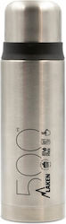 Laken Beverages Bottle Thermos Stainless Steel BPA Free Silver 500ml with Cap-Cup