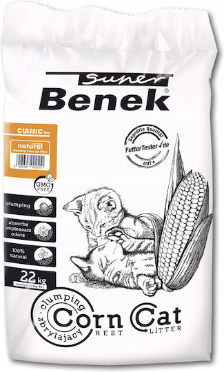 Super Benek Wirek Corn Pflanzliche Katzenstreu 22kg / 35Es