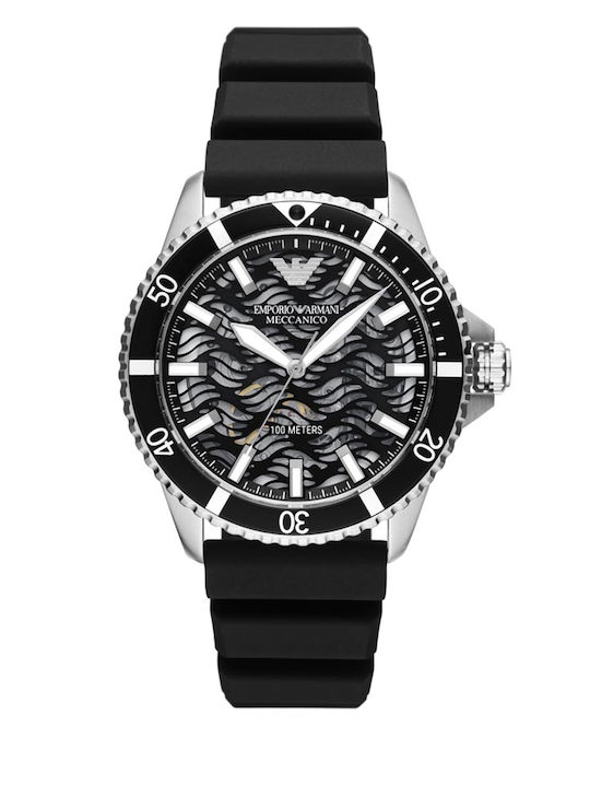 Emporio Armani Diver Men's Watch 42mm Battery with Black Rubber