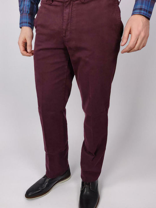 LC01-00003 Ανδρικό Παντελόνι Chino Μπορντό
