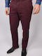 LC01-00003 Ανδρικό Παντελόνι Chino Μπορντό