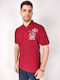 Polo Short Sleeve Blouse Red