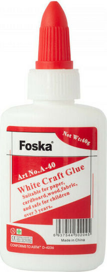 Madrid Papel Liquid Glue White Liquid Fosca Large Size for Paper 125gr