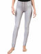 Wr.Up Damen Stoff Hose Push-up in Enger Passform Silber