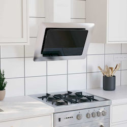 vidaXL Каминен аспиратор 60см Inox