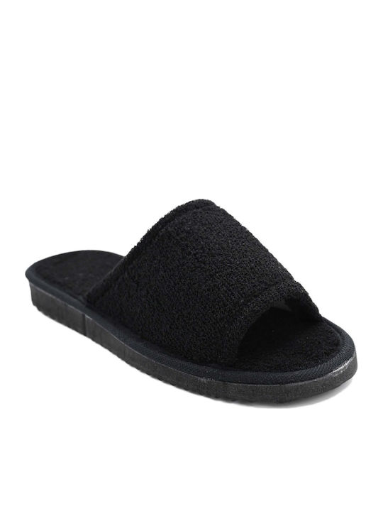 Shoelover Terry Winter Women's Slippers Black