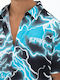 Men's Shirt with Short Sleeves Blue