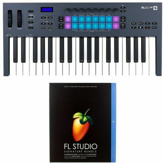 Novation Tastatura Midi FLkey Image-Line Fl Studio Signature Bundle cu 37 taste Negru