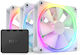 NZXT F120 RGB 4-Pin PWM Case Fan White 3-pack