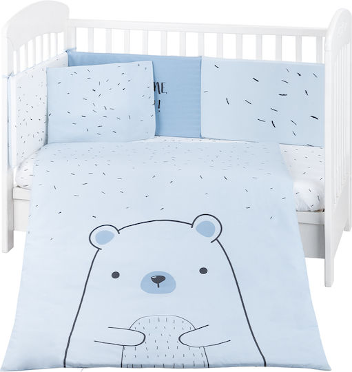 Kikka Boo Set Für Krippe Bear With Me Blau 6Stück