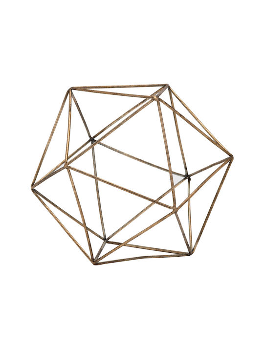 JK Home Decoration Διακοσμητικό Χώρου από Μέταλλο 19x19x22cm