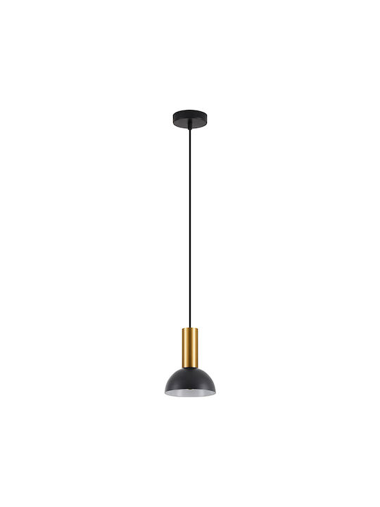Home Lighting Hängende Deckenleuchte Federung Glocke für Fassung E27 Schwarz