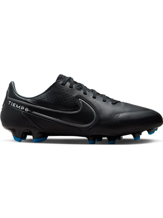 Nike Tiempo Legend 9 Pro FG Χαμηλά Ποδοσφαιρικά Παπούτσια με Τάπες Black / Dark Smoke Grey / Summit White