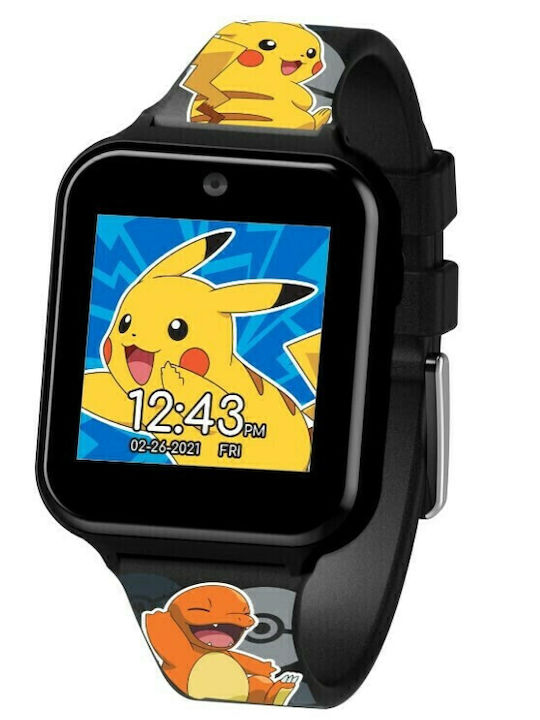 Kids Licensing Kinder-Smartwatch Pokemon mit Kamera Schwarz