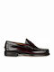 Harison 100 Men's Leather Moccasins Burgundy
