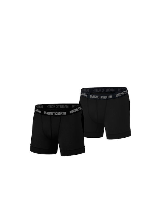 Magnetic North Men's Boxers Black 2Pack