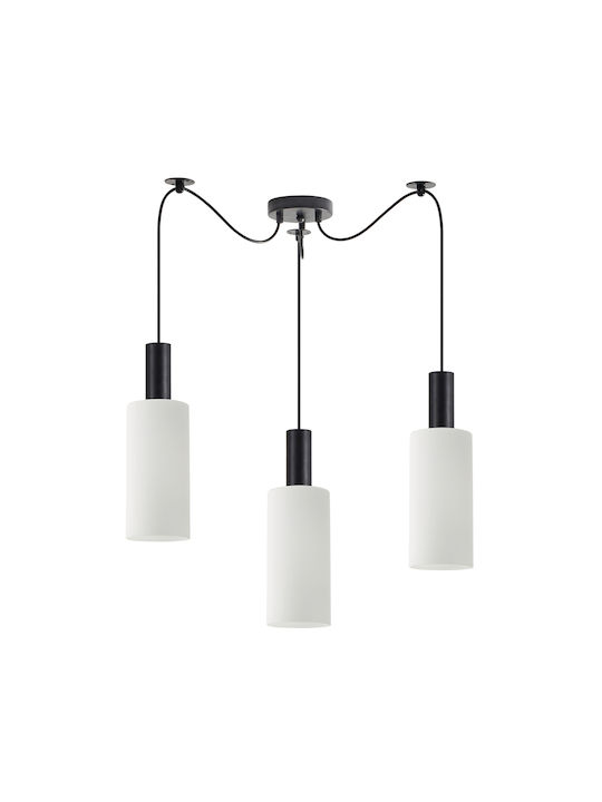 Home Lighting Pendant Light Three-Light for Socket E27 White