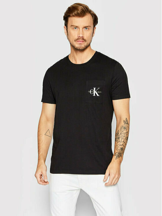 Calvin Klein Tricou pentru bărbați cu mâneci scurte Negru
