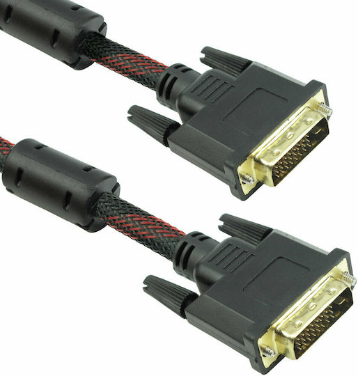 Cable DVI-D male - DVI-D male 20m Μαύρο (18245)