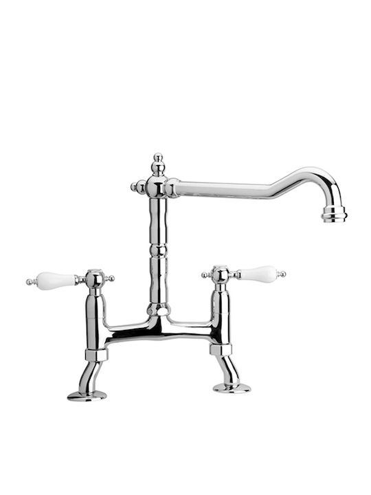 Paini Kitchen Faucet Counter Silver