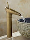 P81-4 Mixing Tall Waterfall Sink Faucet Bronze