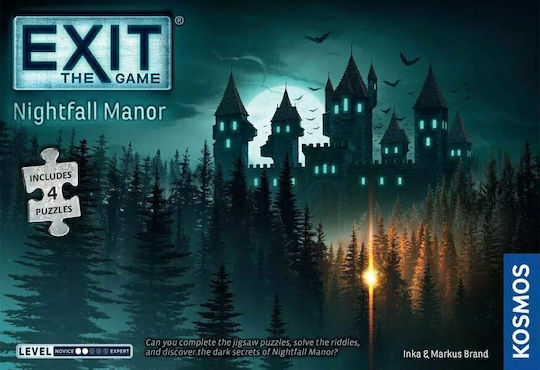 Επιτραπέζιο Παιχνίδι Exit Nightfall Manor για 1-4 Παίκτες 10+ Ετών (EN) Kosmos