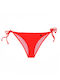 Bikini Slip με Κορδονάκια Πορτοκαλί