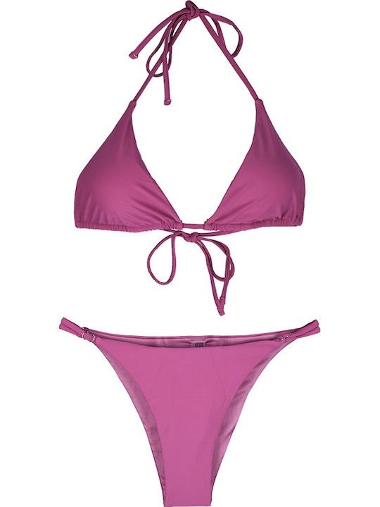 Set Bikini Τριγωνάκι Μωβ
