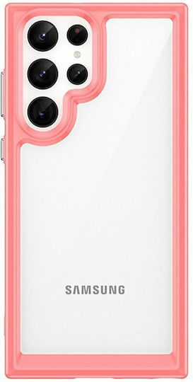 Hurtel Outer Space Back Cover Πλαστικό Κόκκινο (Galaxy S22 Ultra 5G)