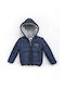 Hashtag Kids Quilted Jacket short Hooded Navy Blue